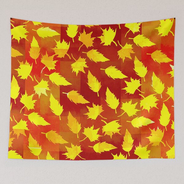 Item preview, Autumn Leaves on Vibrant Background designed and sold by Andrew  Hitchen.