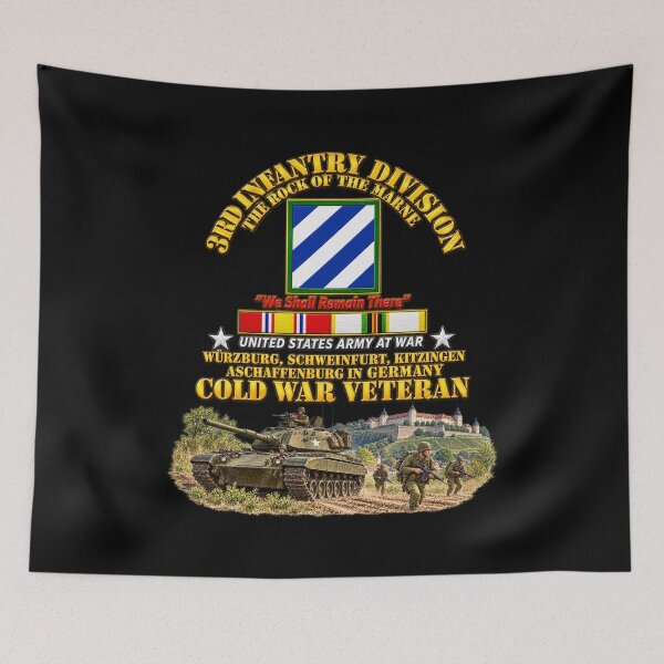 Item preview, 3rd ID - Germany w Cold War SVC - with Scene - 3D - Transparent designed and sold by Military Insignia Products.