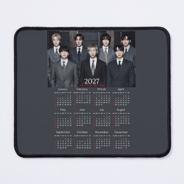 Item preview, BTS calendar 2027 - arirang - grey suit outfits  designed and sold by moteesshop.