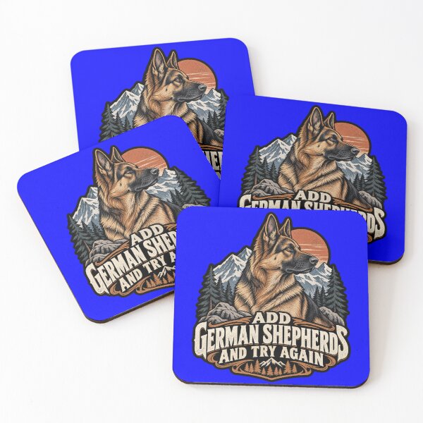 Item preview, Add German Shepherds and Try Again Dog Lover Quote Art Design designed and sold by fantasticdesign.