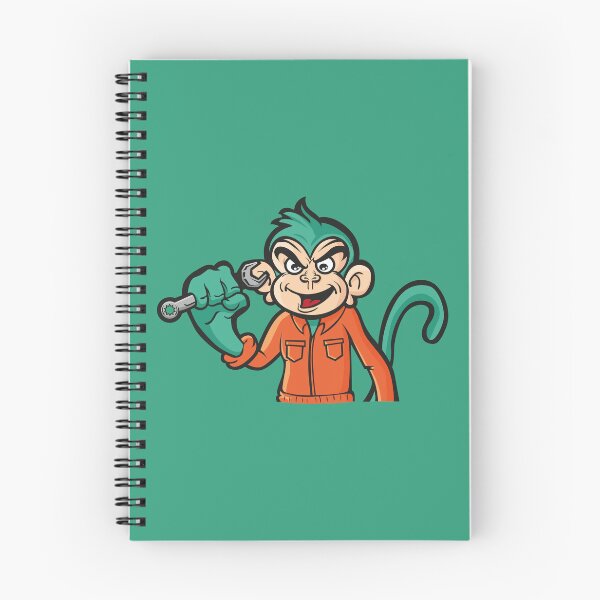 Item preview, Mechanical Monkey – Cybernetic Robot Ape Sci-Fi Mascot designed and sold by MerlinWear.
