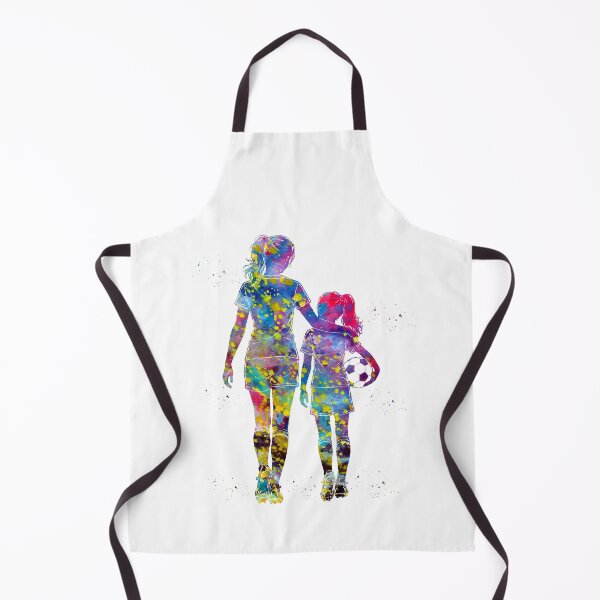 Item preview, Soccer Mom and Daughter Watercolor Art designed and sold by Liededrom..