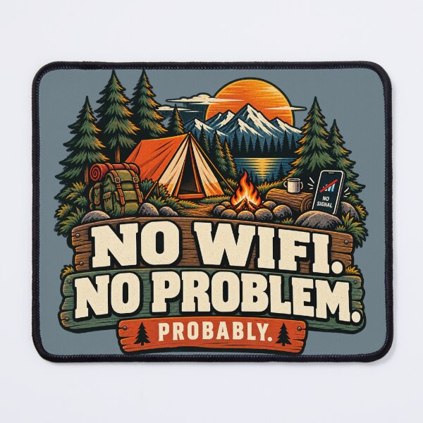 Item preview, No Wifi No Problem Probably Funny Camping designed and sold by warlistop.