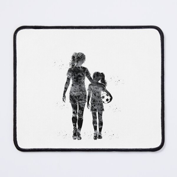 Item preview, Soccer Mom and Daughter Watercolor Art designed and sold by Liededrom..