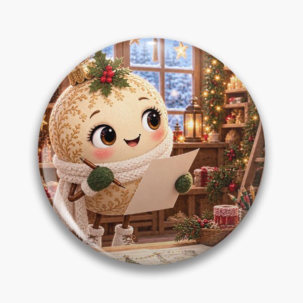 Item preview, Cream Christmas Bauble - Planning the Perfect Christmas Lights designed and sold by DoreenGehrkeArt.