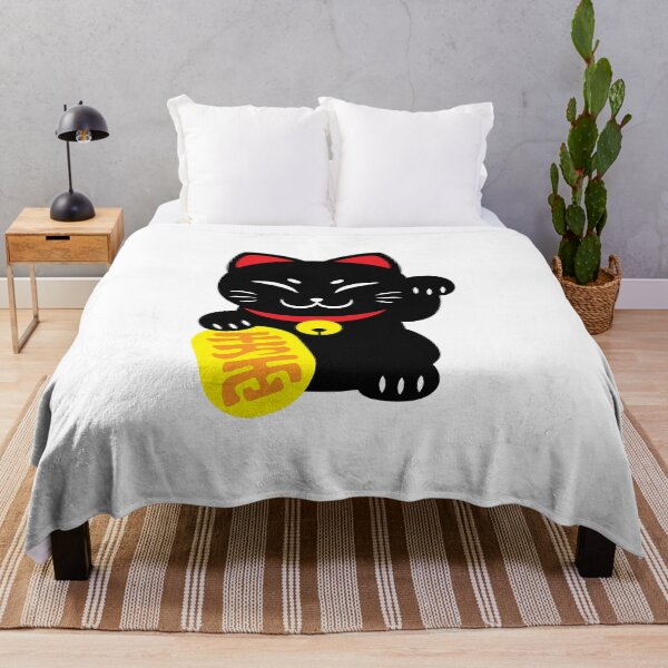 Item preview, Black Lucky Maneki-neko designed and sold by TheHugWolf.