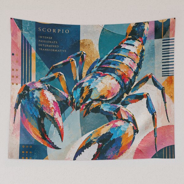 Item preview, Scorpio Zodiac Painting – Mystical Astrology Art designed and sold by GalleryKauffeld.