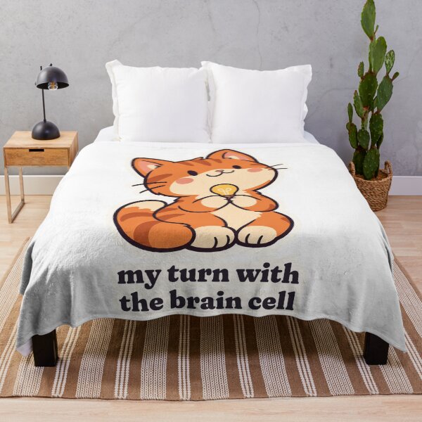 Item preview, Proud Orange Cat My Turn With the Brain Cell designed and sold by OuqCreations.