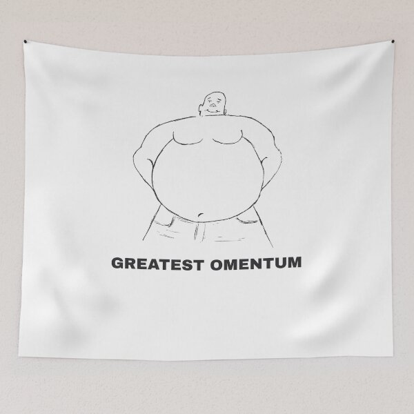 Item preview, Greatest Omentum: Funny Anatomy Belly Pun designed and sold by wordworking.