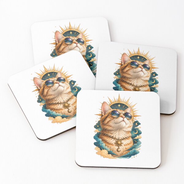 Item preview,  Self Love cat Meditation retro Design designed and sold by Zen & Whiskers.