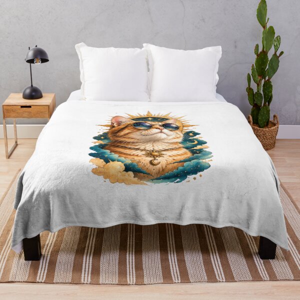Artikelvorschau,  Self Love cat Meditation retro Design entworfen und verkauft von Zen & Whiskers.