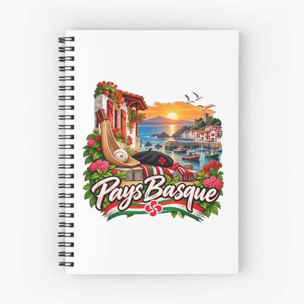 Item preview, Basque Country Sunset – Coastal Harbor and Fishing Boats designed and sold by Gino64.