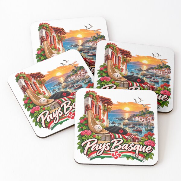Item preview, Basque Country Sunset – Coastal Harbor and Fishing Boats designed and sold by Gino64.