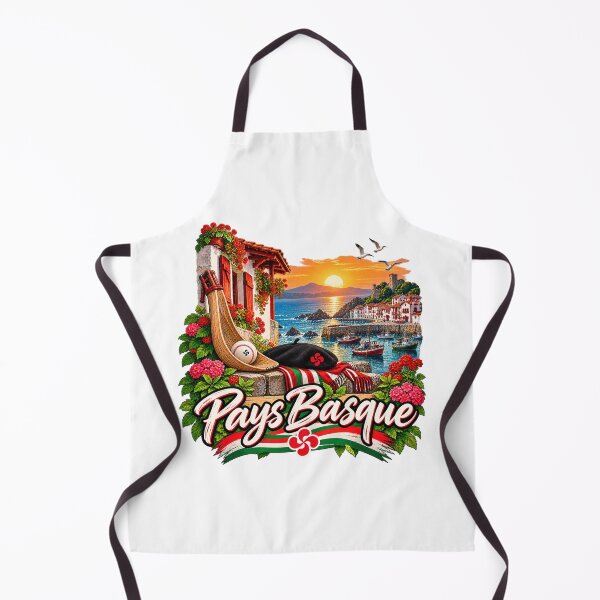 Item preview, Basque Country Sunset – Coastal Harbor and Fishing Boats designed and sold by Gino64.