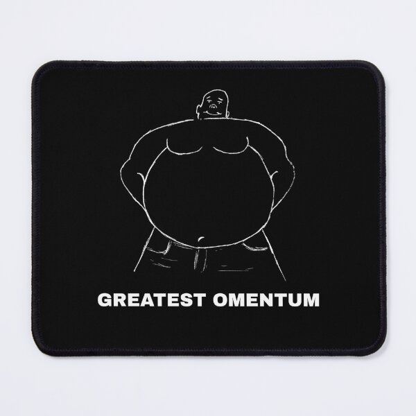 Item preview, Greatest Omentum: Funny Anatomy Belly Pun (Dark-mode) designed and sold by wordworking.