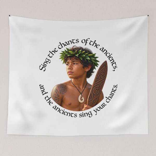 Item preview,   	 Polynesian Heritage Proverb - Sing the chants of the ancients | Pacific Art designed and sold by ShakaLife.org.
