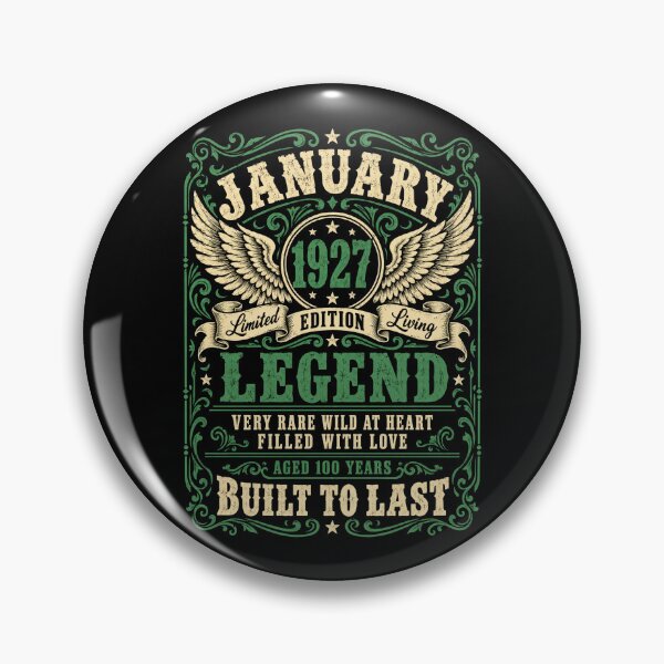 Item preview, January 1927 Legend – Vintage 100th Birthday, Aged 100 Years designed and sold by G350.