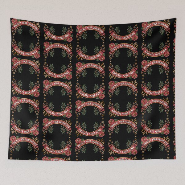 Item preview, Protect Your Daughters Educate Your Sons Floral Activist designed and sold by Redgiant87x.