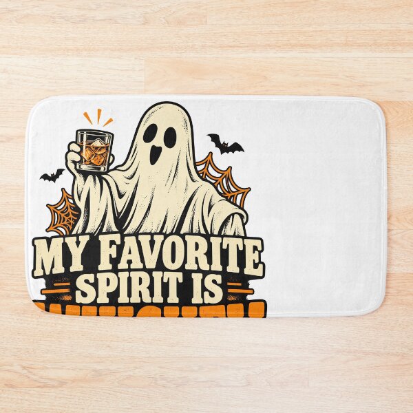 Artikelvorschau, Funny Halloween Whiskey Ghost My Favorite Spirit Is Whiskey entworfen und verkauft von stmpdwrld.