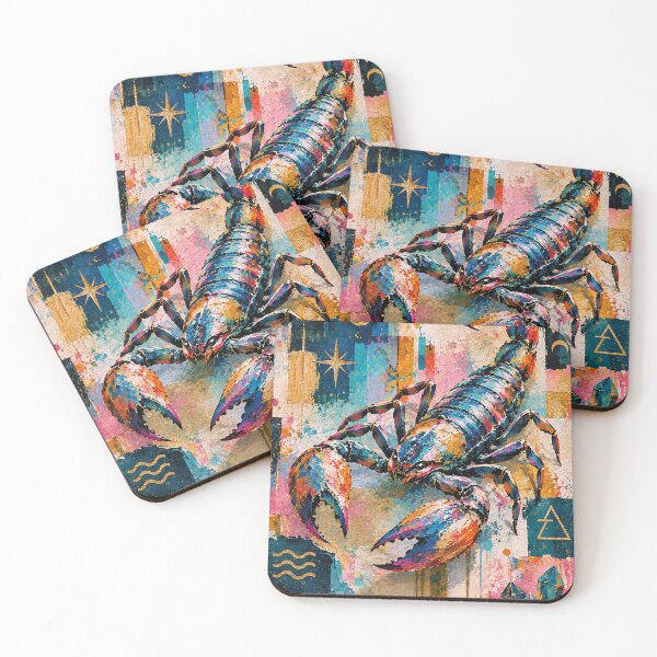 Item preview, Scorpio Zodiac Art Painting – Cosmic Astrology Design designed and sold by GalleryKauffeld.