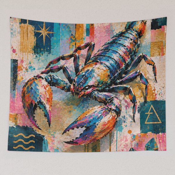 Item preview, Scorpio Zodiac Art Painting – Cosmic Astrology Design designed and sold by GalleryKauffeld.