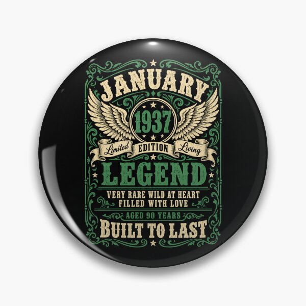 Item preview, January 1937 Legend – Vintage 90th Birthday, Aged 90 Years designed and sold by G350.