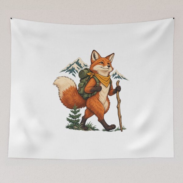 Item preview, Fox Hiker - Mountain Trail Adventure designed and sold by cybersilverhand.