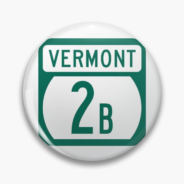 Artikelvorschau, Straßenschild Vermont Route 2B – Danville nach St. Johnsbury, Northeast Kingdom, Vermont entworfen und verkauft von NewNomads.