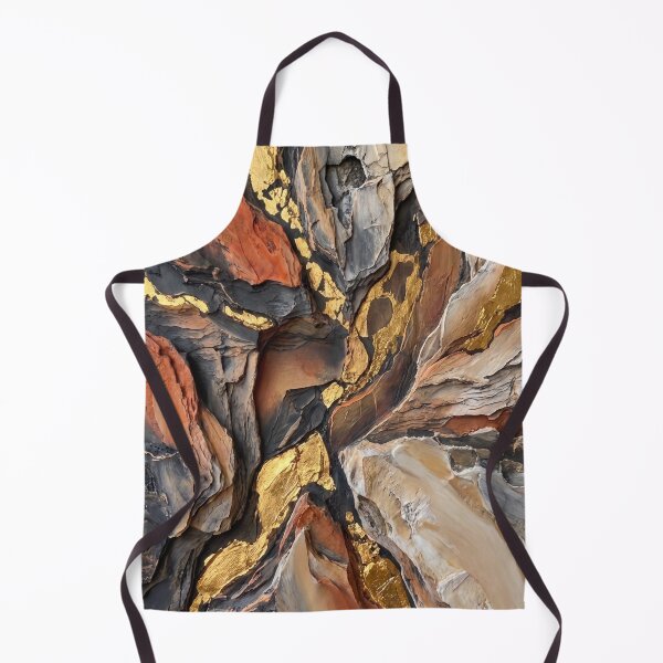 Item preview, Canyon Chasm - Warm Terracotta & 24K Gold Faultline Impasto Painting designed and sold by NUNNO Studio.