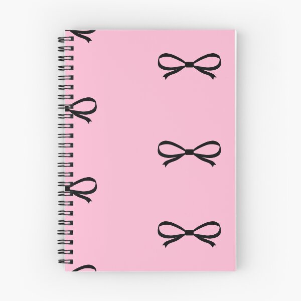 Item preview, Hand-drawn black bows cute coquette aesthetic pastel pink pattern designed and sold by katemaxi.