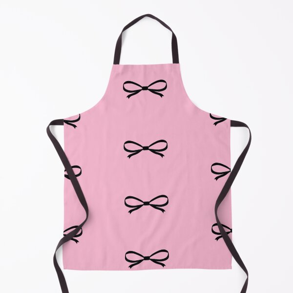 Item preview, Hand-drawn black bows cute coquette aesthetic pastel pink pattern designed and sold by katemaxi.