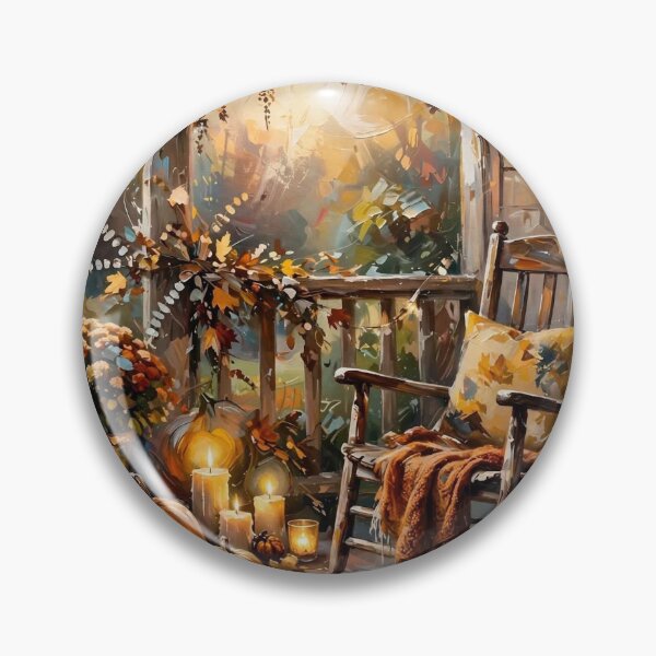 Item preview, Porch sitting in the fall designed and sold by Tonyasartprints.