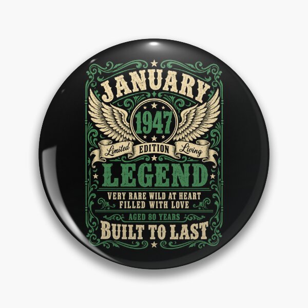 Item preview, January 1947 Legend – Vintage 80th Birthday, Aged 80 Years designed and sold by G350.