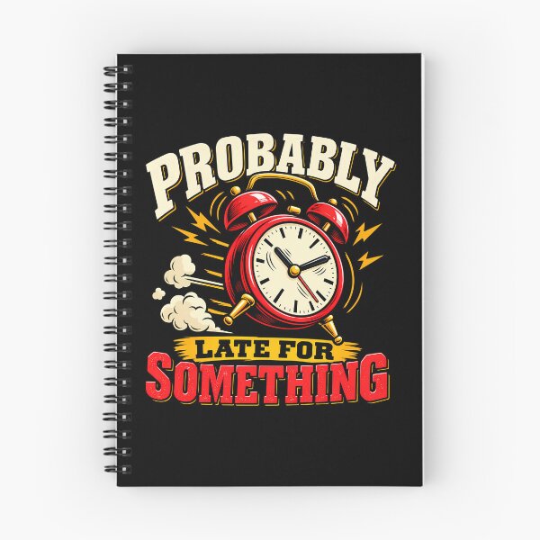 Item preview, Probably Late For Something Funny Retro Alarm Clock Procrastination Humor designed and sold by Photo-Sphere101.