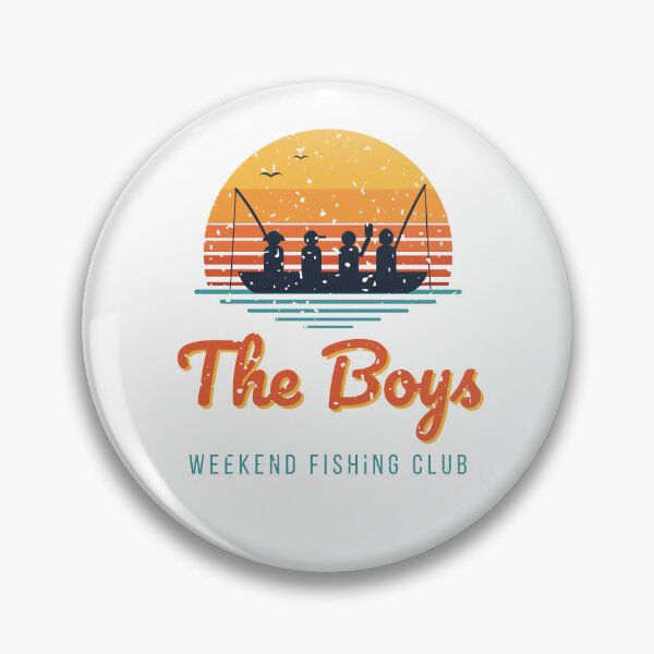 Item preview, The Boys Weekend Fishing Club Retro Sunset Boat Trip designed and sold by BareSleeves.