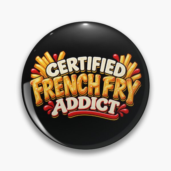Item preview, Certified French Fry Addict designed and sold by Elisabeth Lucas.