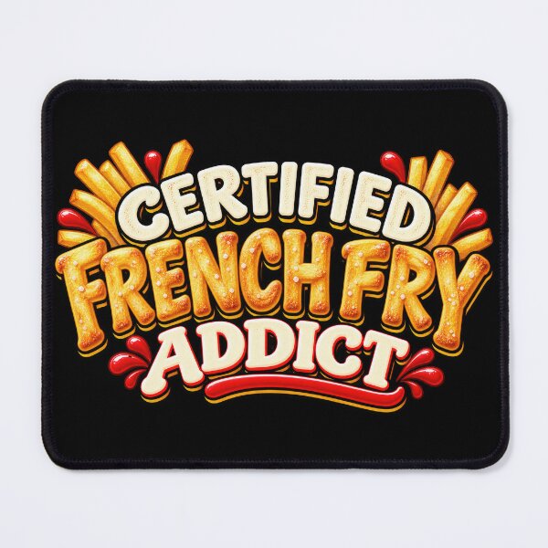 Item preview, Certified French Fry Addict designed and sold by Elisabeth Lucas.