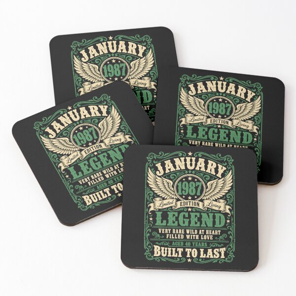 Item preview, January 1987 Legend – Vintage 40th Birthday, Aged 40 Years designed and sold by G350.