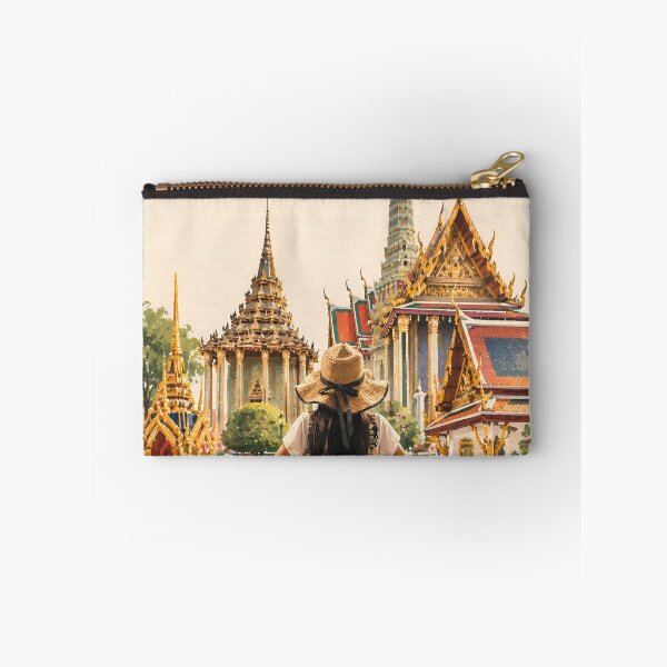 Item preview, Thailand Travel – Thai Temple & Wanderlust | Minimalist Illustration designed and sold by IslandWild Co.