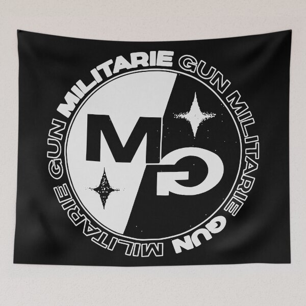 Item preview, Militarie Gun MG B&W Circle designed and sold by TheAlanLynchs.