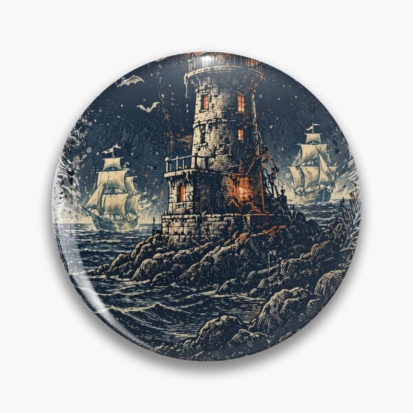 Item preview, Keeper of the Haunt Haunted Lighthouse T-Shirt — Halloween Ghost Ship designed and sold by AASU247.
