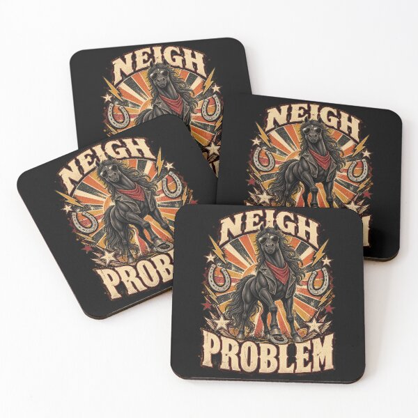 Item preview, Neigh Problem – Funny Cool Horse Sunglasses Western Pun designed and sold by GrimCuteStudio.