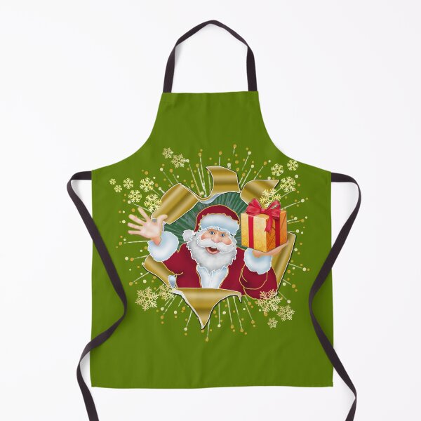 Item preview, Snowy Santa Surprise: 3D Gold Foil Christmas Pop-Out OLIVE designed and sold by Art-PraveenRai.