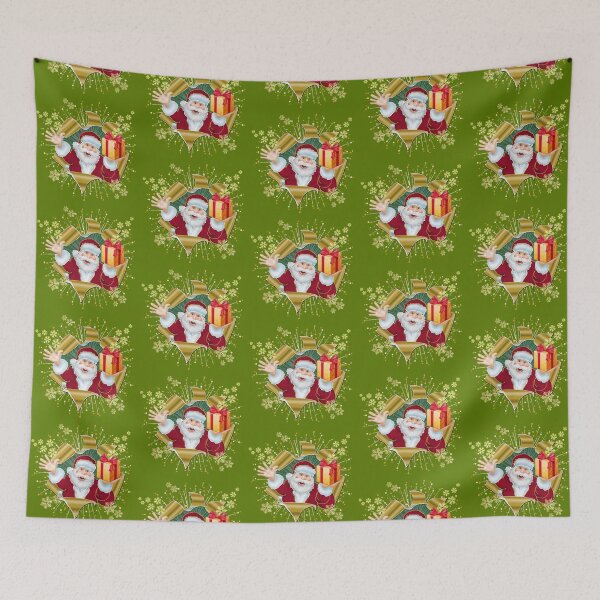 Item preview, Snowy Santa Surprise: 3D Gold Foil Christmas Pop-Out OLIVE designed and sold by Art-PraveenRai.