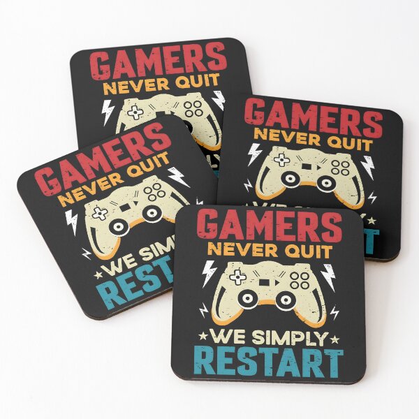 Item preview, Gamers Never Quit We Simply Restart designed and sold by Dragstrider.