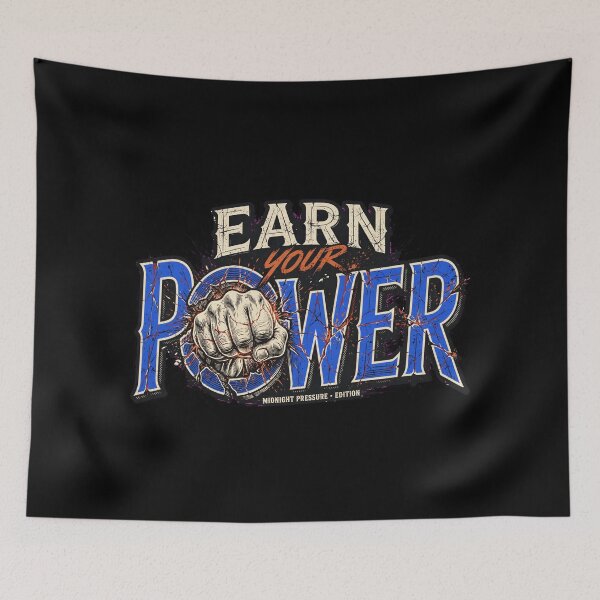 Item preview, Earn Your Power – Bodybuilding Gym Workout Design, Strength Training & Weightlifting, Muscle Building, Powerlifting Motivation, Heavy Lifting, Progressive Overload, Fitness Discipline, Gym Lover Gift designed and sold by Typologystudios.