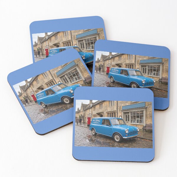 Item preview, Austin Morris Mini Van in Vintage English Village designed and sold by ArtworkNorth.