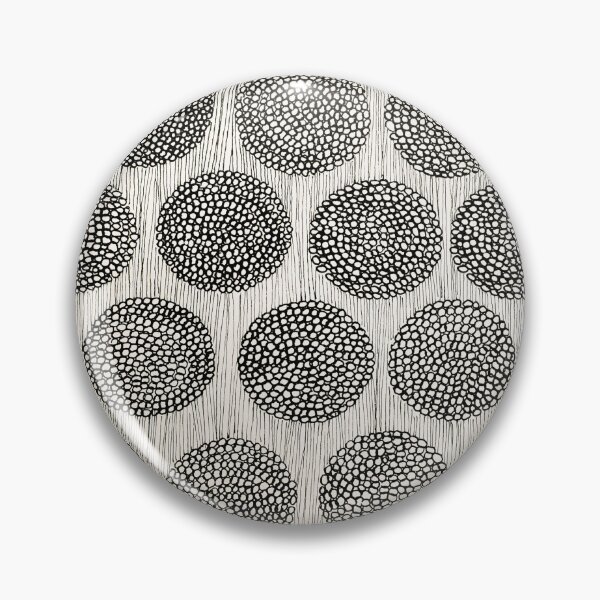Item preview, Hypnotic Concentric Circles Ink Pattern designed and sold by BlackNordicLines.