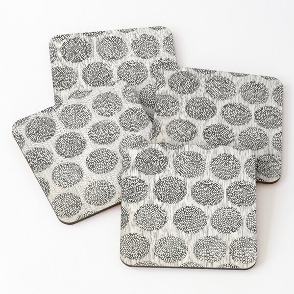 Item preview, Hypnotic Concentric Circles Ink Pattern designed and sold by BlackNordicLines.
