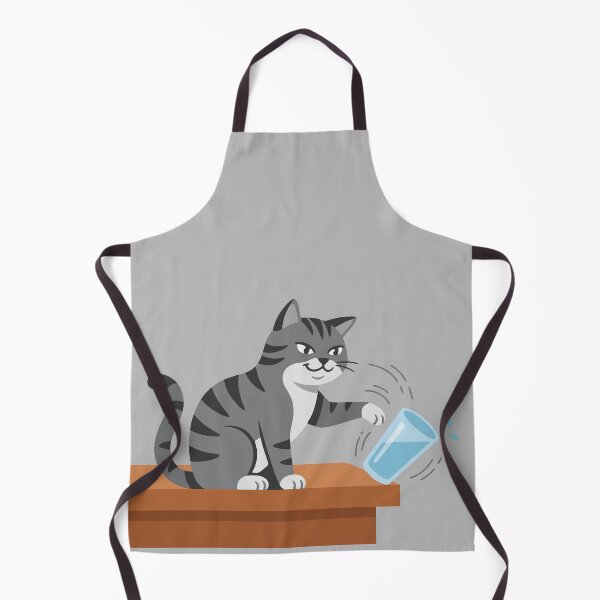 Item preview, Funny Naughty Tabby Cat Knocking Glass designed and sold by AIG - Andrei Ilie Graphics.